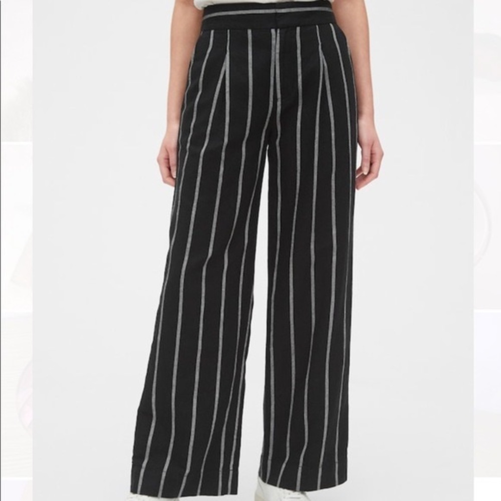 Gap wide leg linen trouser pants